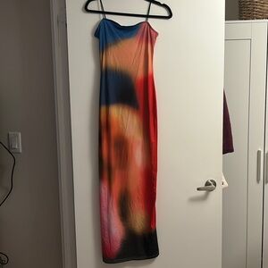 Colorful Abstract Maxi Dress